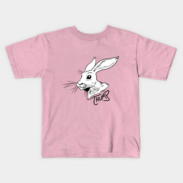 White Hare Design Kids T-Shirt by Dahriwaters92